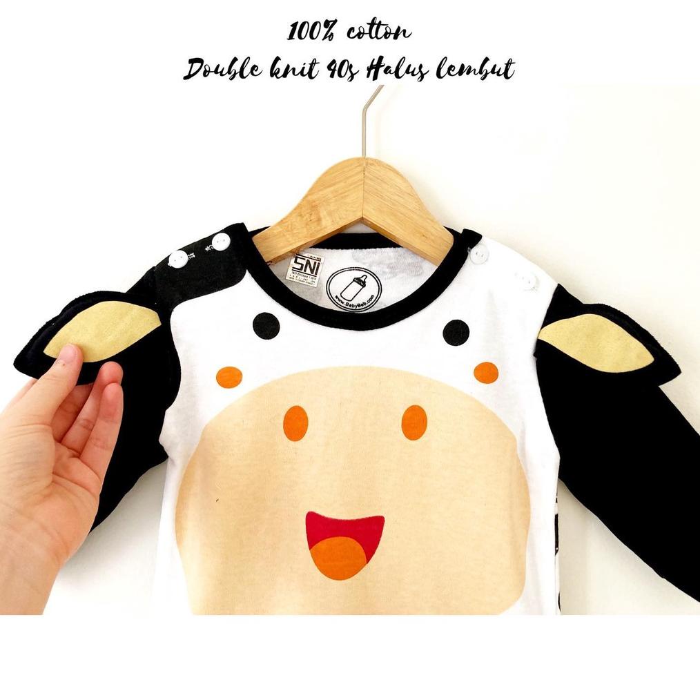 Grosir Klik 4 Kali Ber Sni Bumblebee / Moo Moo Jumper Kantong Konveksi Baju Bayi Anak Laki Cowo Cewe