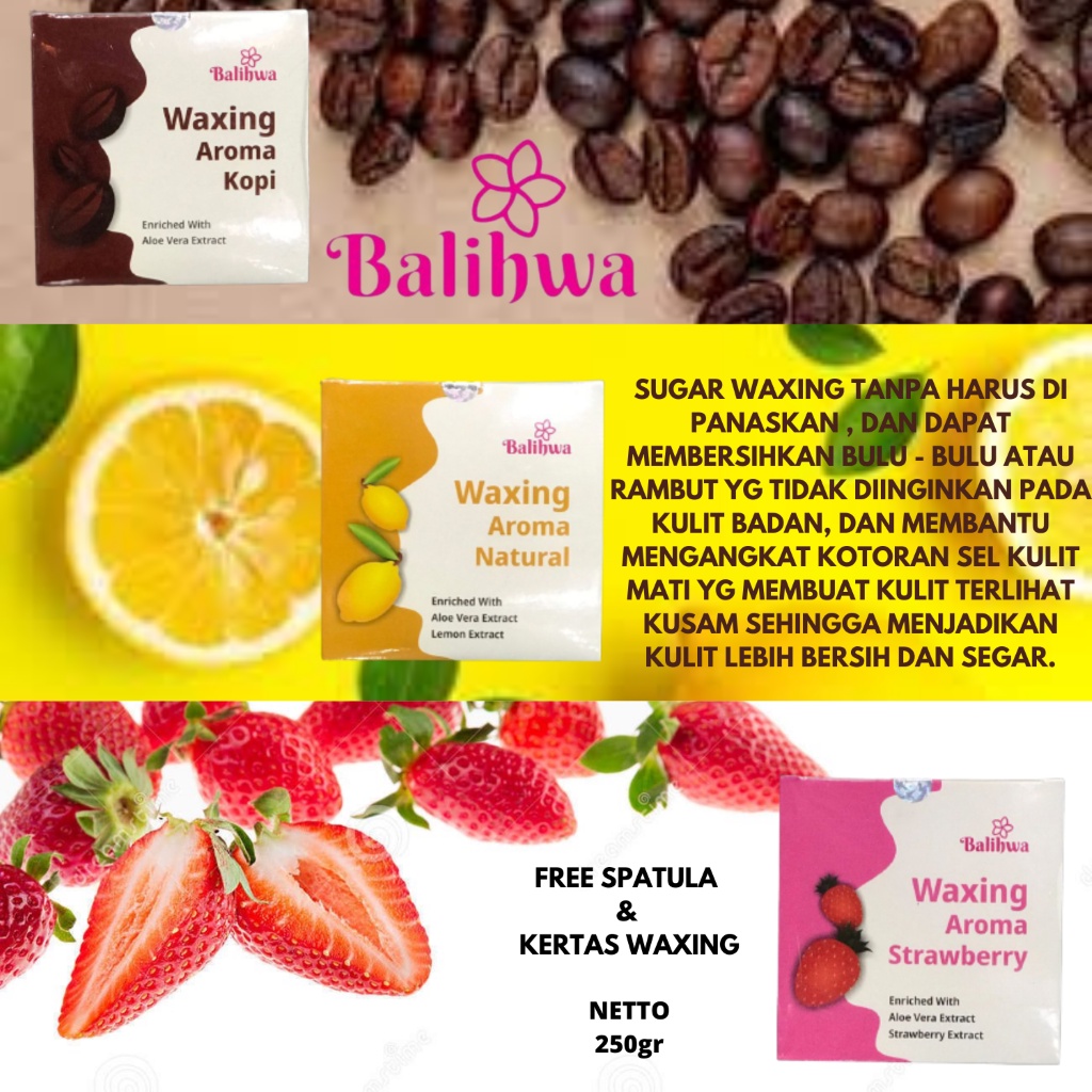 BALIHWA WAXING AROMA STRAWBERRY | KOPI | LEMON