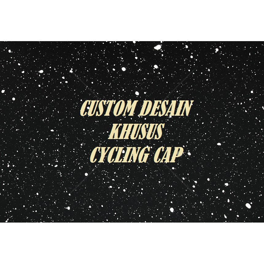 Custom Desain Cycling Cap / Topi Sepeda
