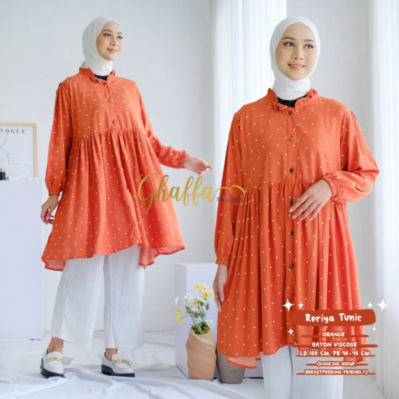 Reriya tunik by ghaffa the label / Tunik muslimah polka