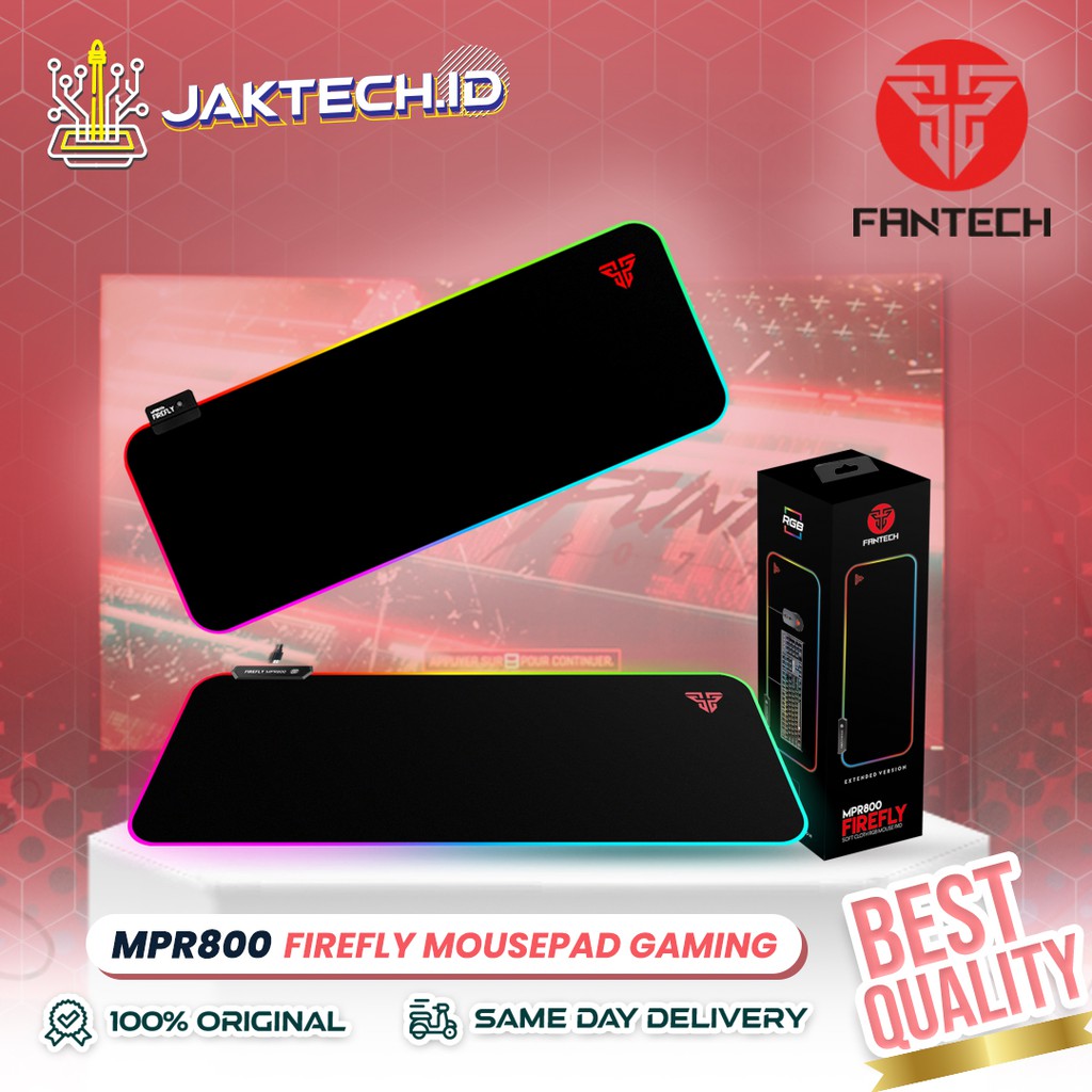 fantech mpr800 firefly rgb gaming mousepad   by  jaktech id