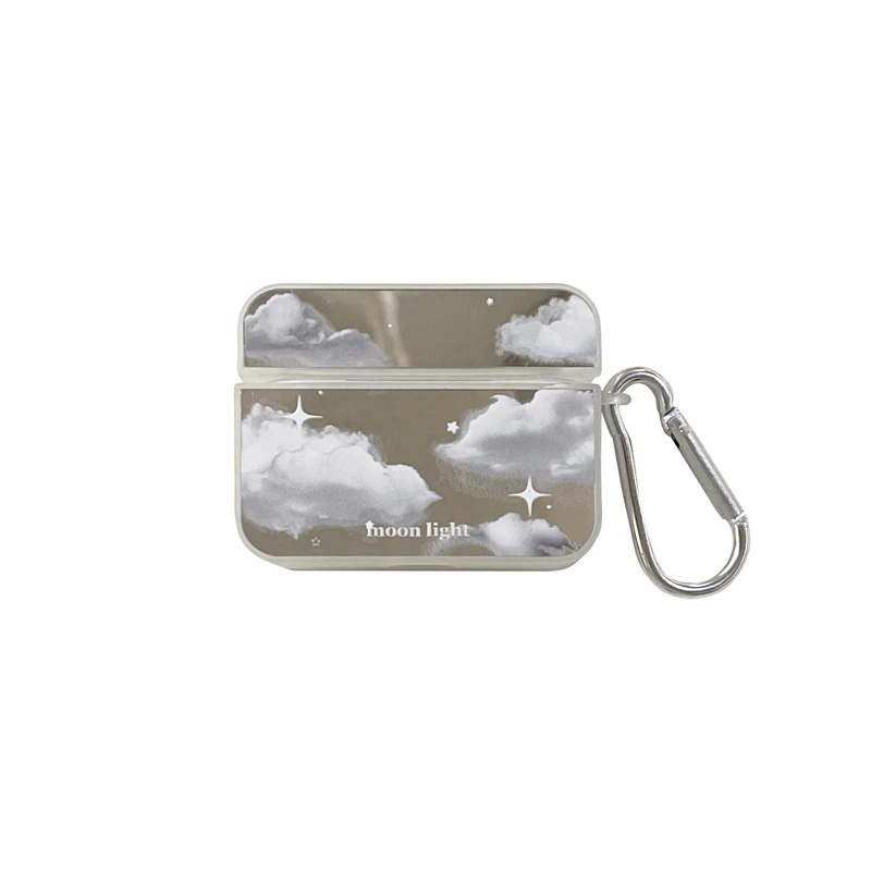 Soft Case Pelindung Earphone Anti Jatuh Motif Awan Putih Untuk Airpods 1 2 3 Pro 3