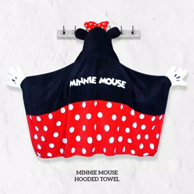 Little Palmerhaus Handuk Topi Disney Minnie Bayi Anak Terry Palmer Hooded Towel