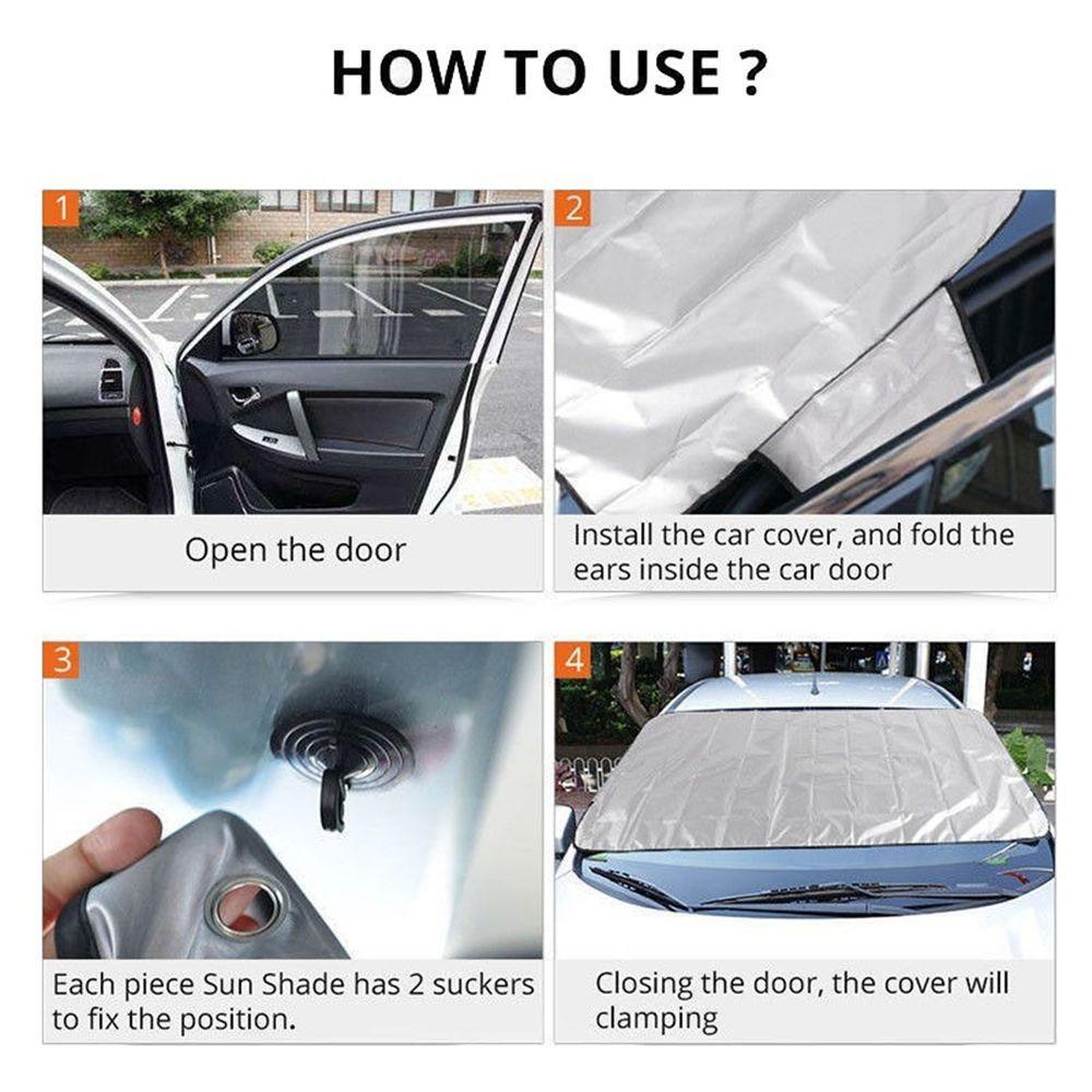 Preva Cover Pelindung Mobil Lipat Anti Salju Es UV Protection Car Sun Shade