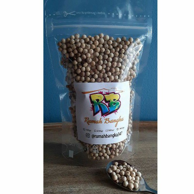 

Merica/Lada Putih/Sahang Bangka Butiran 1000gram