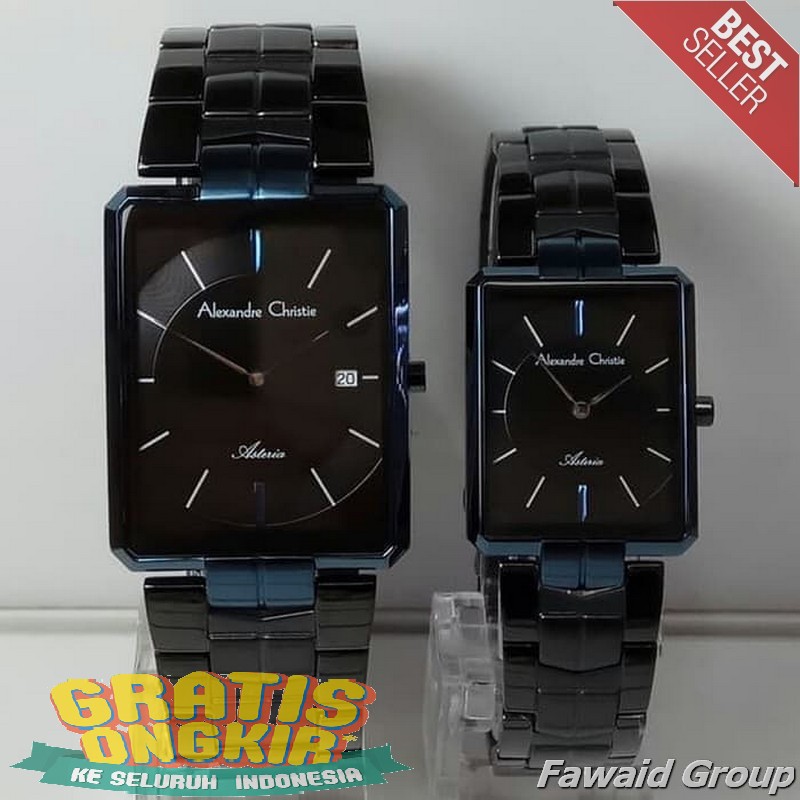 Best Seller Jam tangan Pria ALEXANDRE CHRISTIE AC 8551 COUPLE HARGA SATUAN BLUE BLACK ORIGINAL