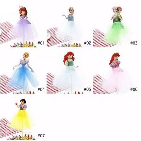 Disney Princess Cake Topper - Toper Kue Karakter Princess Disney