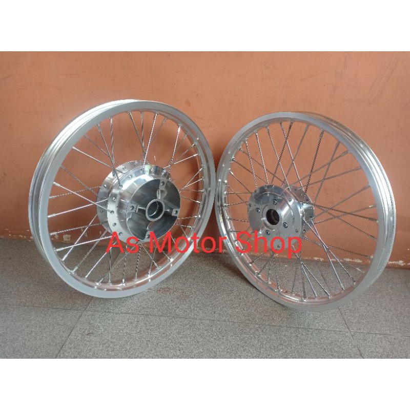 Sepaket velg set rossi ukuran 140 - 160 ring 17 tromol set jari2 new cb150r dan cbr150r  cb150r old