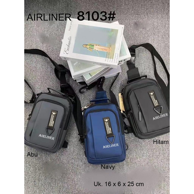 Airliner 7032 - Tas 3in1 Ransel Selempang 2 USB Sling bag Import Ransel ABG Trendy Waterproof