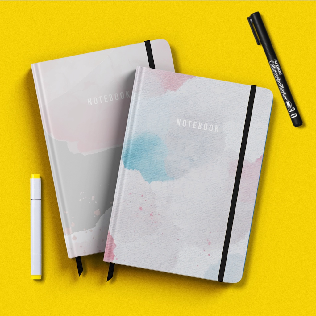 

Notebook Custom A5 Murah Pastel Color Watercolor Notebook Buku Tulis Sekolah Diary Harian Tebal Notebook Planner Murah