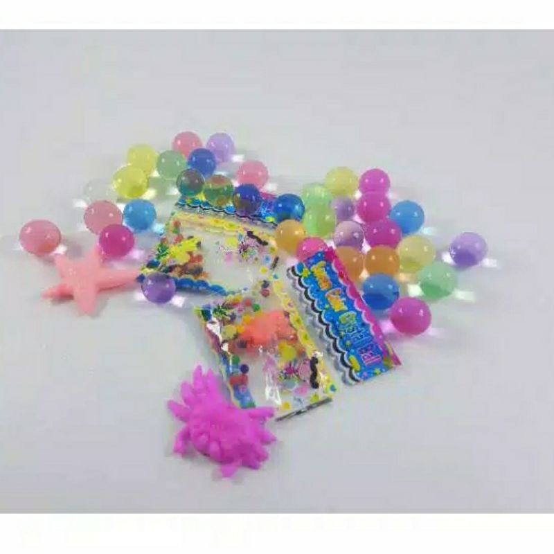 20sachet Waterbeads Hydrogel Animal Rendaman Bola Set Cristal Ball