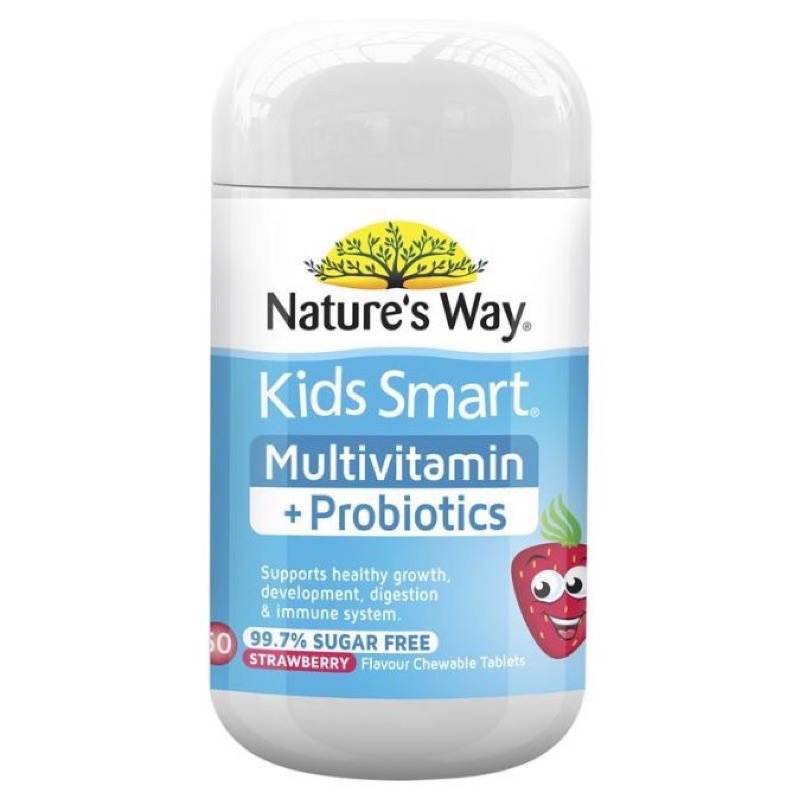 (READY) Nature’s Way Kids Smart Multivitamin + Probiotics 50 Tablets