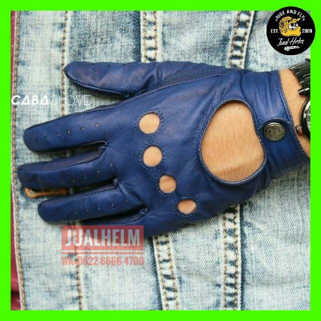 Sarung Tangan Motor/Sarung Tangan Kulit/Caba Element F Blue