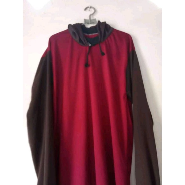 KAOS POLOS LENGAN PANJANG KUPLUK JAHITAN RANGKAP