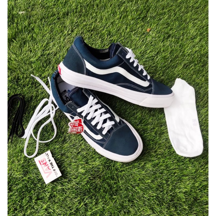 SEPATU PRIA VANSS OLDSKOOL NAVY MONO WAFLE DT BNIB MADE IN CHINA PREMIUM IMPORT SEPATU PRIA SEPATU WANITA SEPATU SNEAKERS