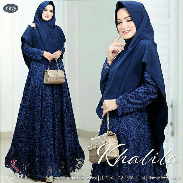 Khalila Syar'i DRESS MUSLIM, baju wanita, baju gamis, dress, gamis, Baju gamis, fashion wanita,SYARI