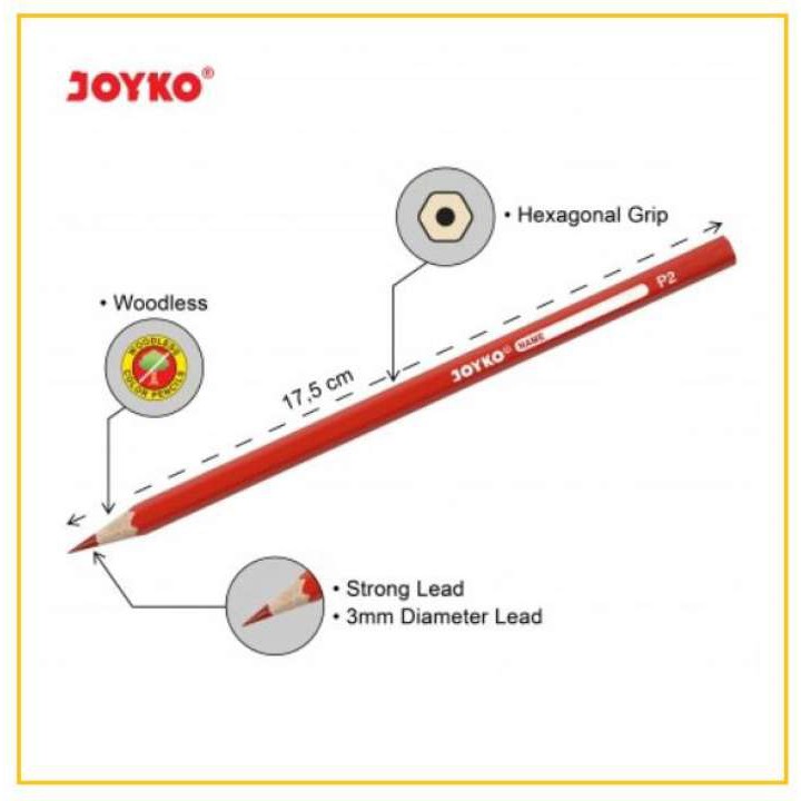Pensil Warna Joyko [CP-104/24 Warna] / Alat Tulis Gambar Pencil Colour-1