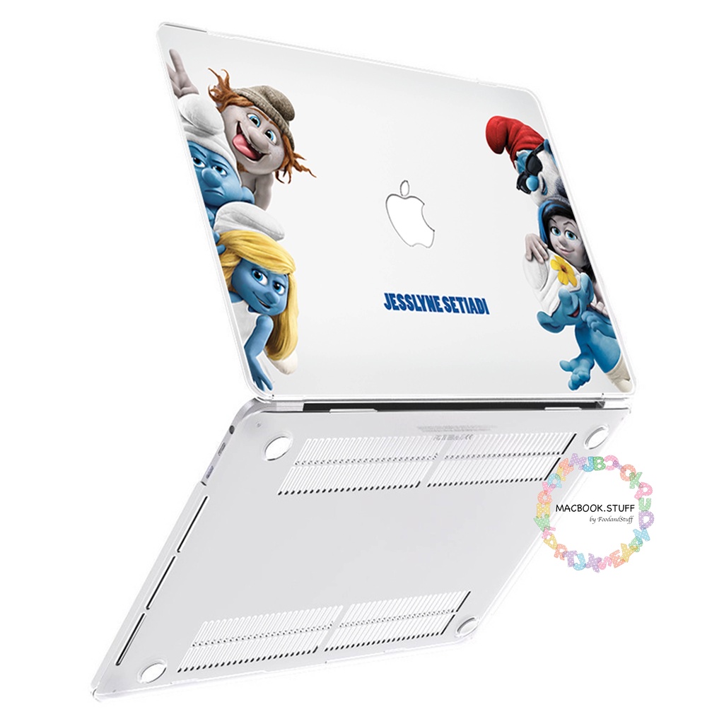 MACBOOK Case CUSTOM SMURF NEW AIR PRO RETINA 11 12 13 14 15 16 INCH NON /  WITH CD ROOM / TOUCHBAR / TOUCH ID / M1 2020 2021 2022