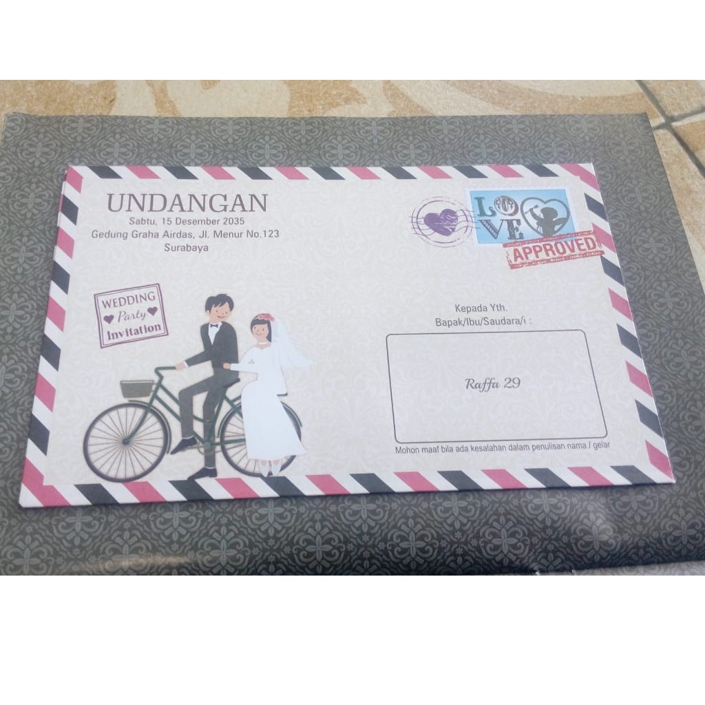Undangan Pernikahan Murah adcomp RF 29 Mojokerto