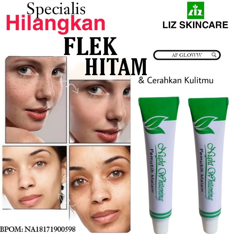 SALEP FLEK / Dr. Liz Skincare / Lis night Cream / Liz night whitening / saleb flek Lis skincare