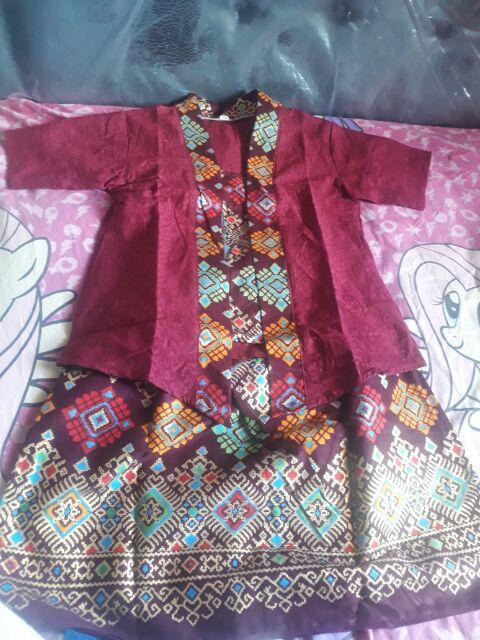 Kebaya Kutubaru Batik Anak