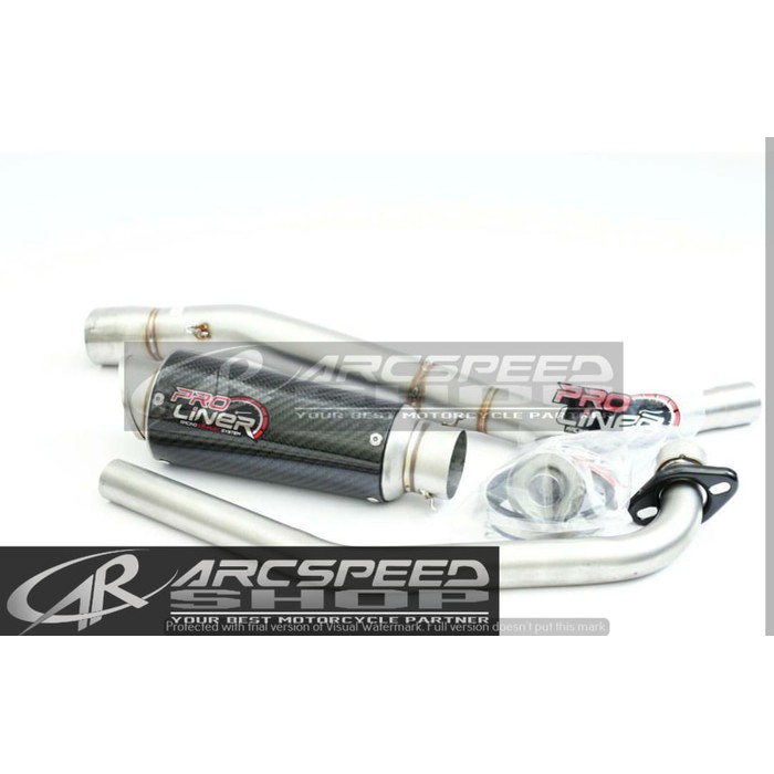 Knalpot Proliner Carbon All New R15 V3  Fullsystem (Short)