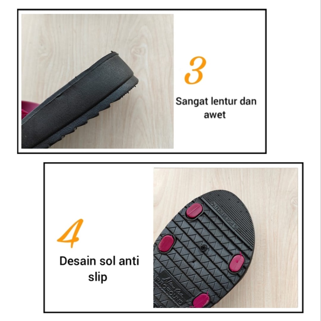 gos NEW ERA LB 12022 SANDAL JEPIT KARET 37-40 Sandal Wanita