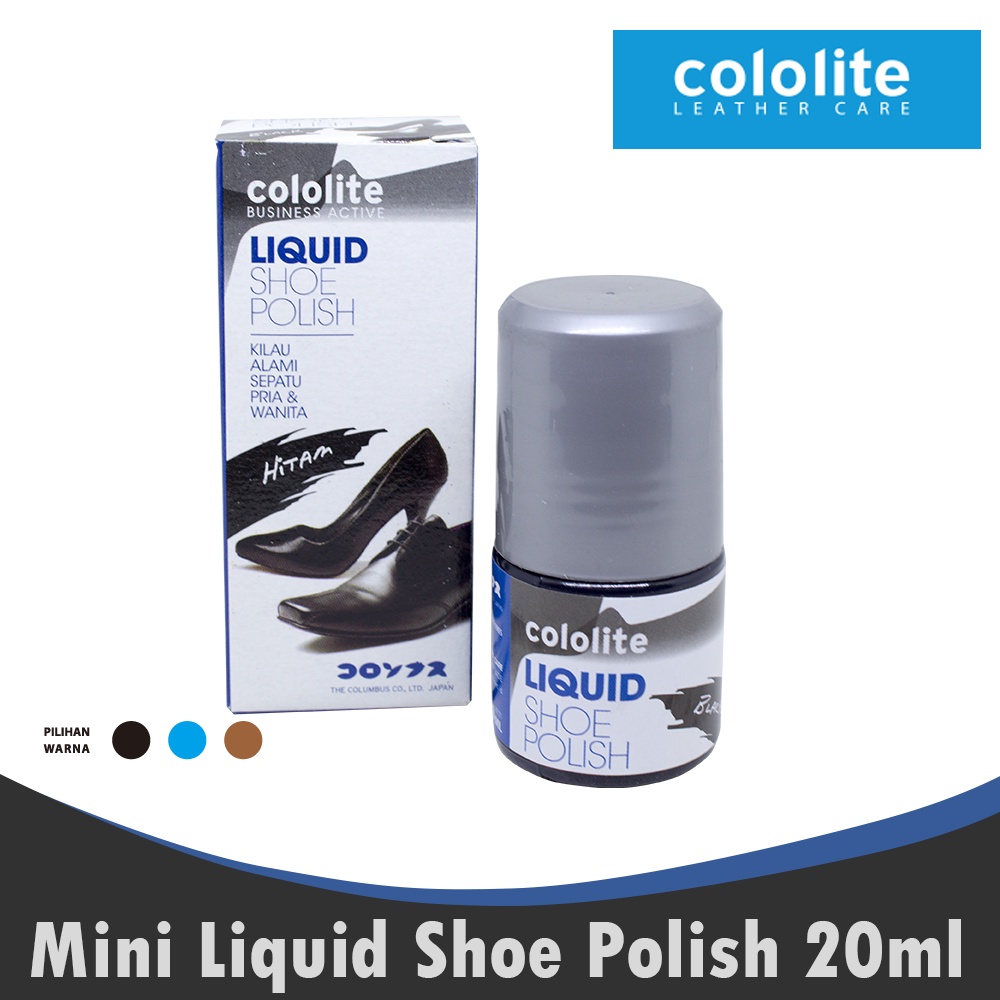 Ktmstore Semir Sepatu Cair 20ml Liquid Shoe Polish Premium Cololite 1201-0012