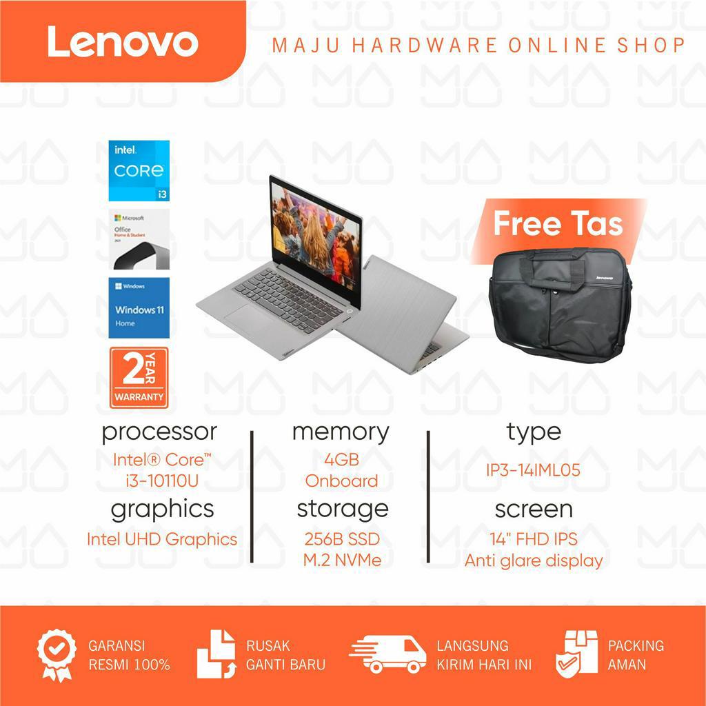 LAPTOP LENOVO IDEAPAD IP3 14IML05 CORE I3 10110U 4 GB/512 GB / 14 INCH