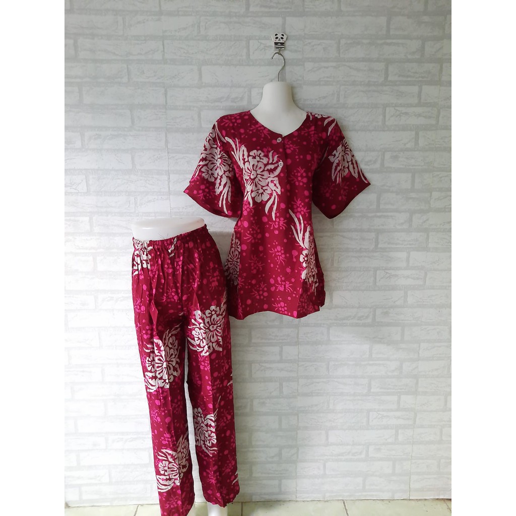 setelan baju tidur jumbo batik cap