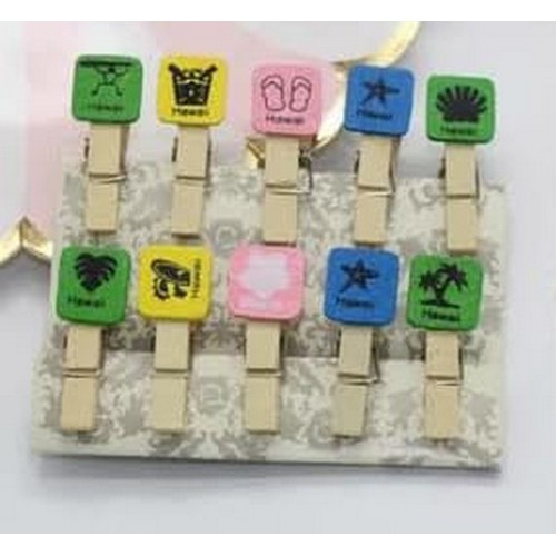

Wooden Paper Clip Klip Penjepit Kertas Kayu Unik Karakter Lucu - Hawaii Hula Hula