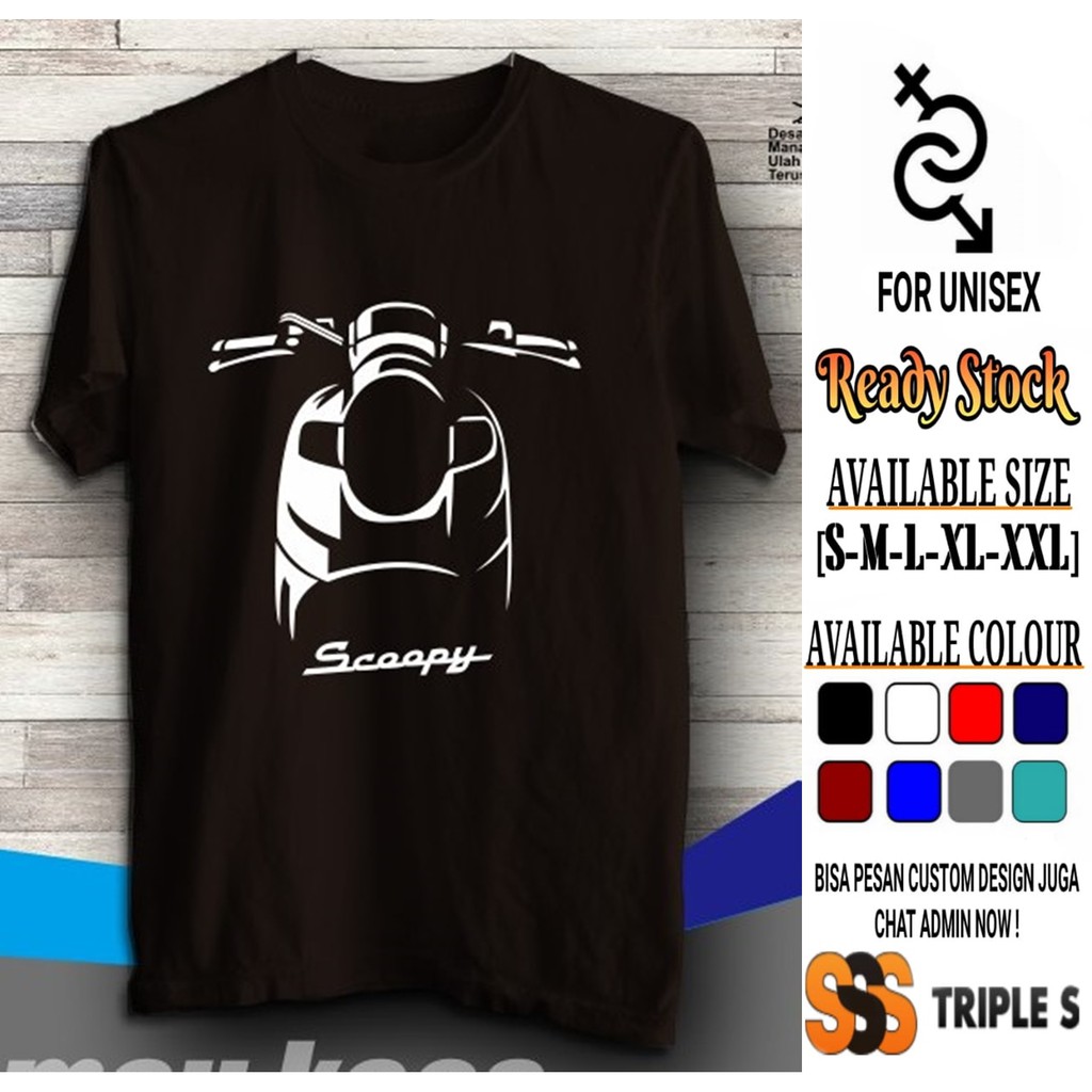 Kaos Distro Pria Keren Scoopy Kaos Club Motor Indonesia Scoopy Shopee Indonesia