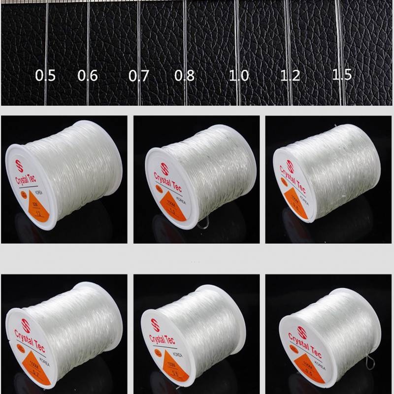 Transparent Elastic Crystal Line Beading Cord String Wire Thread / Elastic Rope String Line Cord Beading Beads DIY