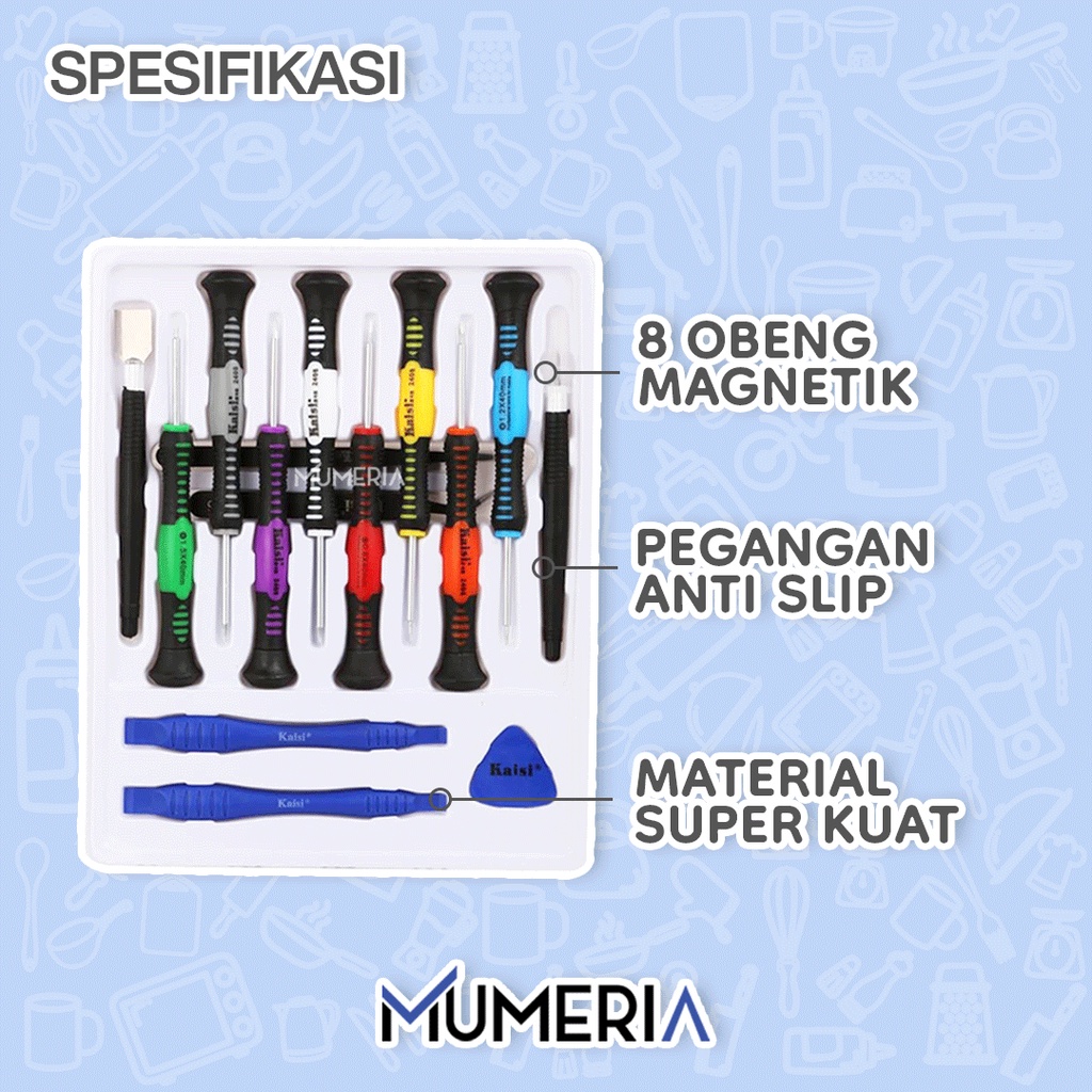 Obeng Screwdriver Versatile Set 16 In 1 Alat Pertukangan Reparasi HP Smartphone Gadget Komputer