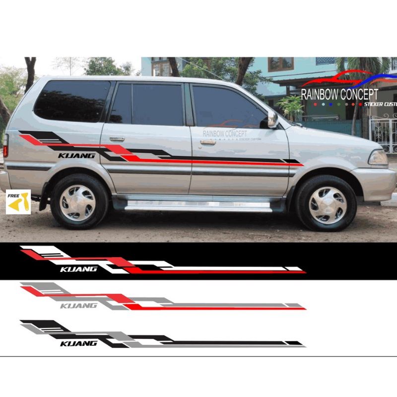 terbaru sticker stiker cutting variasi mobil kijang krista