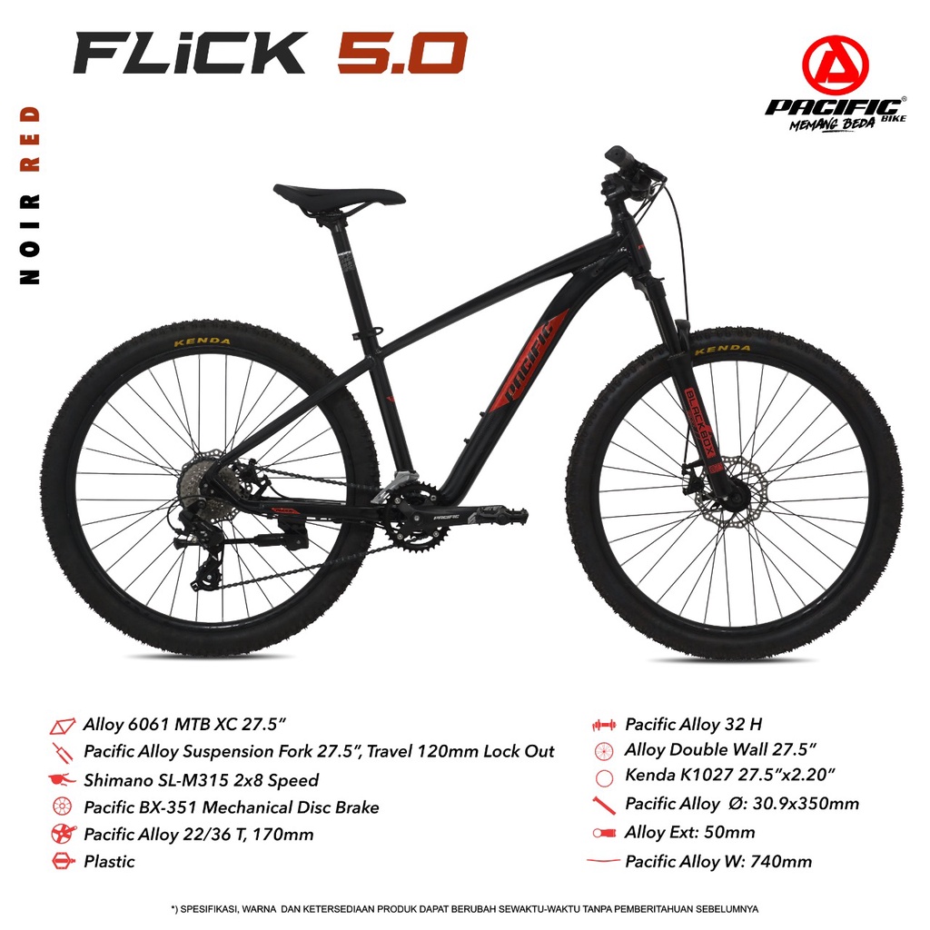 Sepeda MTB 27.5 Pacific Flick 5.0