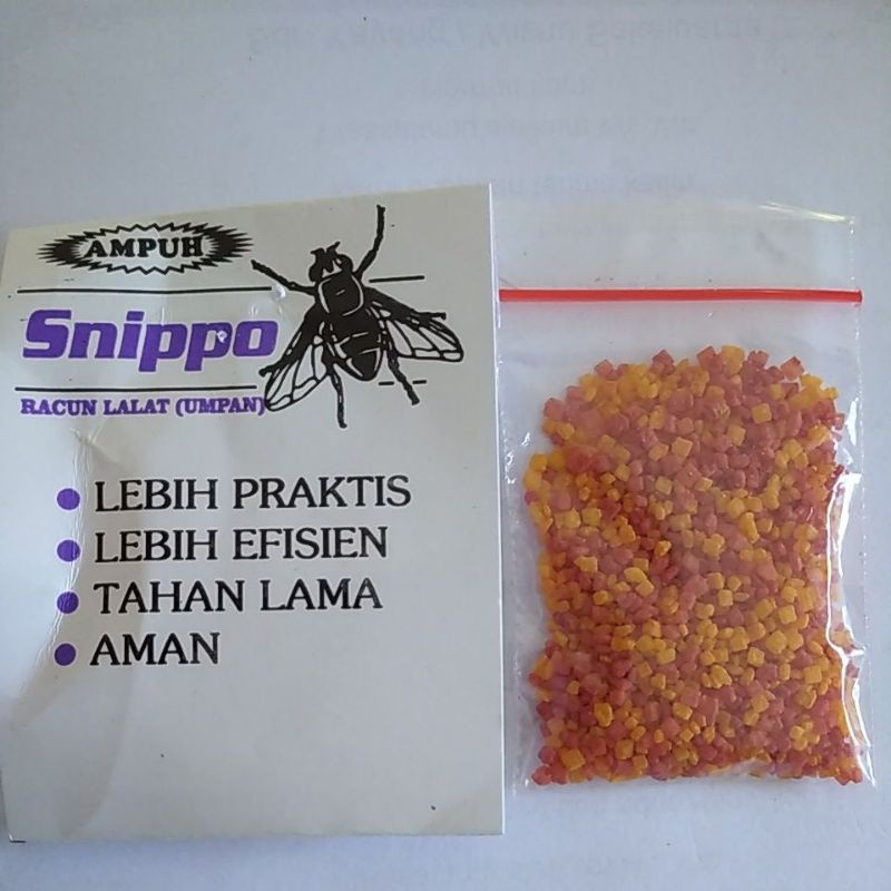racun lalat tabur merk snippo