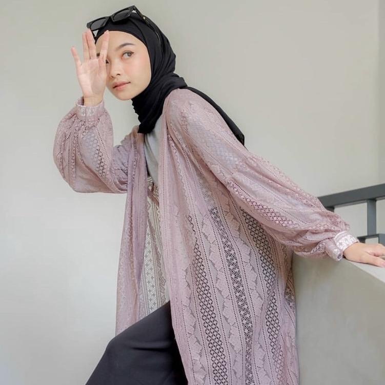 OUTER BROKAT/OUTER BROKAT KEKINIAN/OUTER BROKAT PANJANG/CARDIGAN BROKAT/CARDIGAN BROKAT PANJANG/CARD