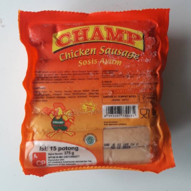 

Sosis ayam champ 375g 15 pcs