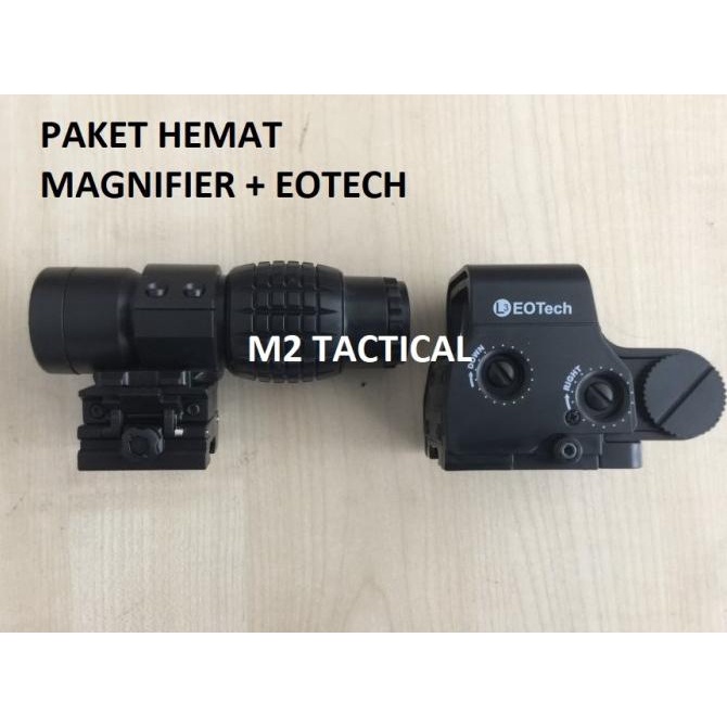 Paket Hemat 3x Magnifier Scope Nanas Pineapple + Eotech WGG WGB DCobra Star Seller