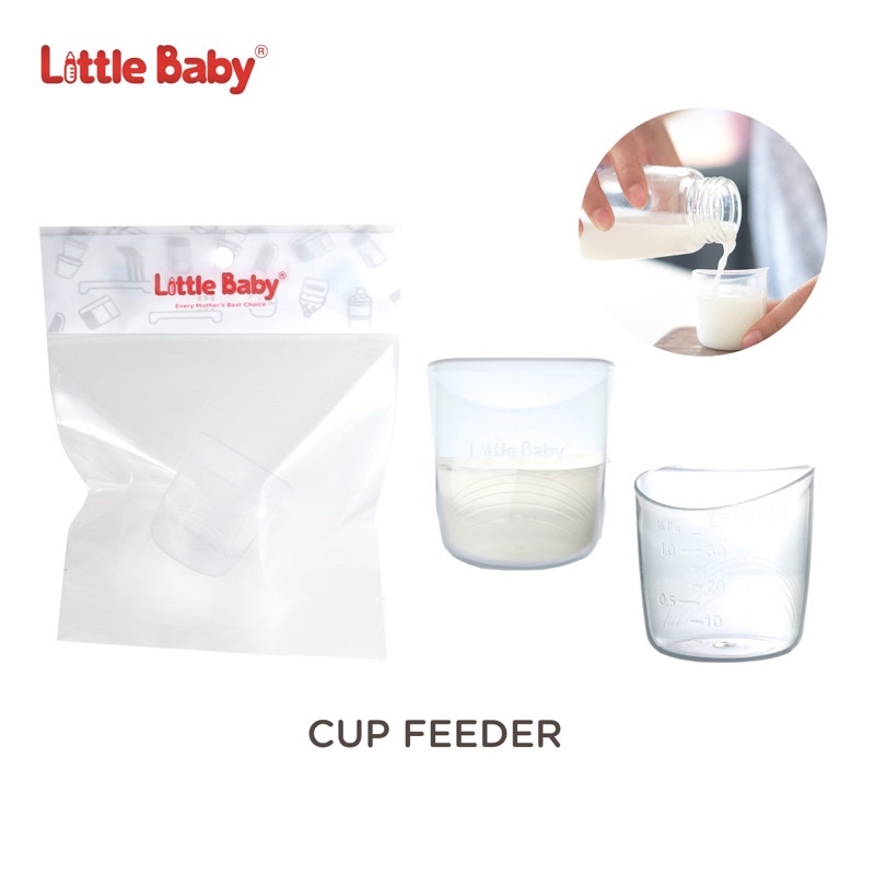 Little Baby ( Claire ) CUP FEEDER dengan Takaran ml - BPA Free - FREE BUBBLE WRAP