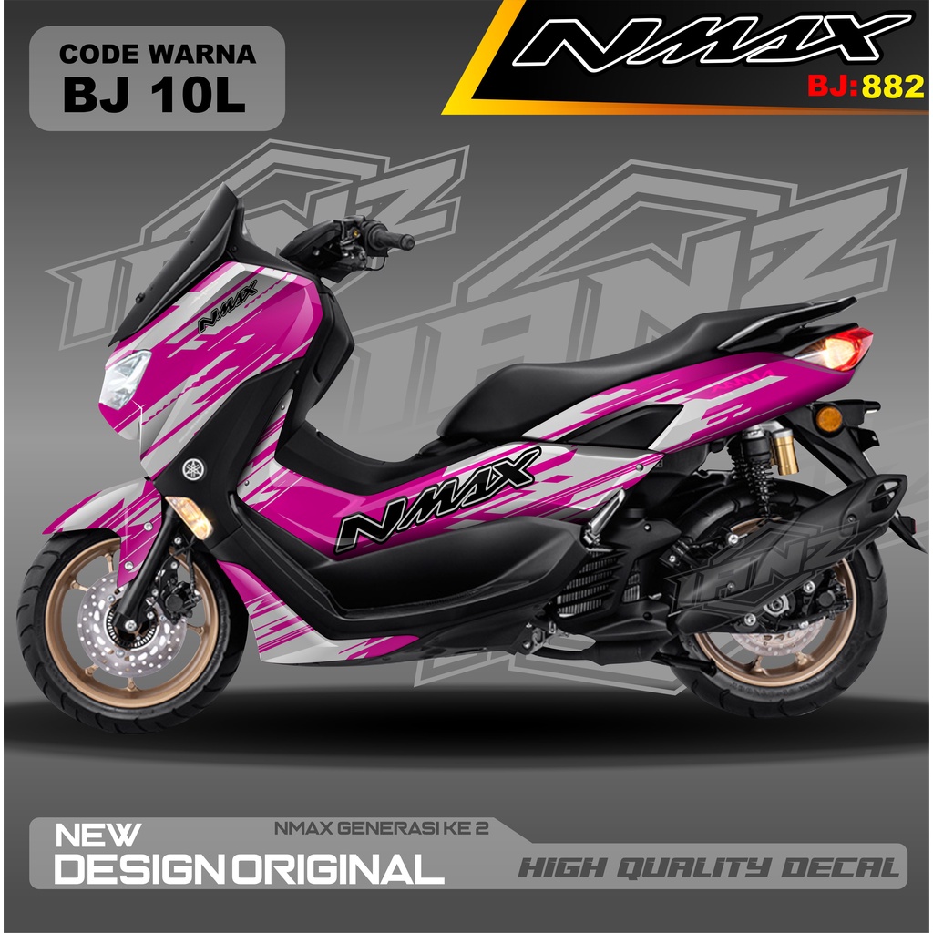 DECAL STICKER NEW NMAX FULL BLOK MOTOR / DECAL FULL BODY NMAX / DECAL STIKER FULL BODY NMAX / STIKER DECAL NMAX TERBARU