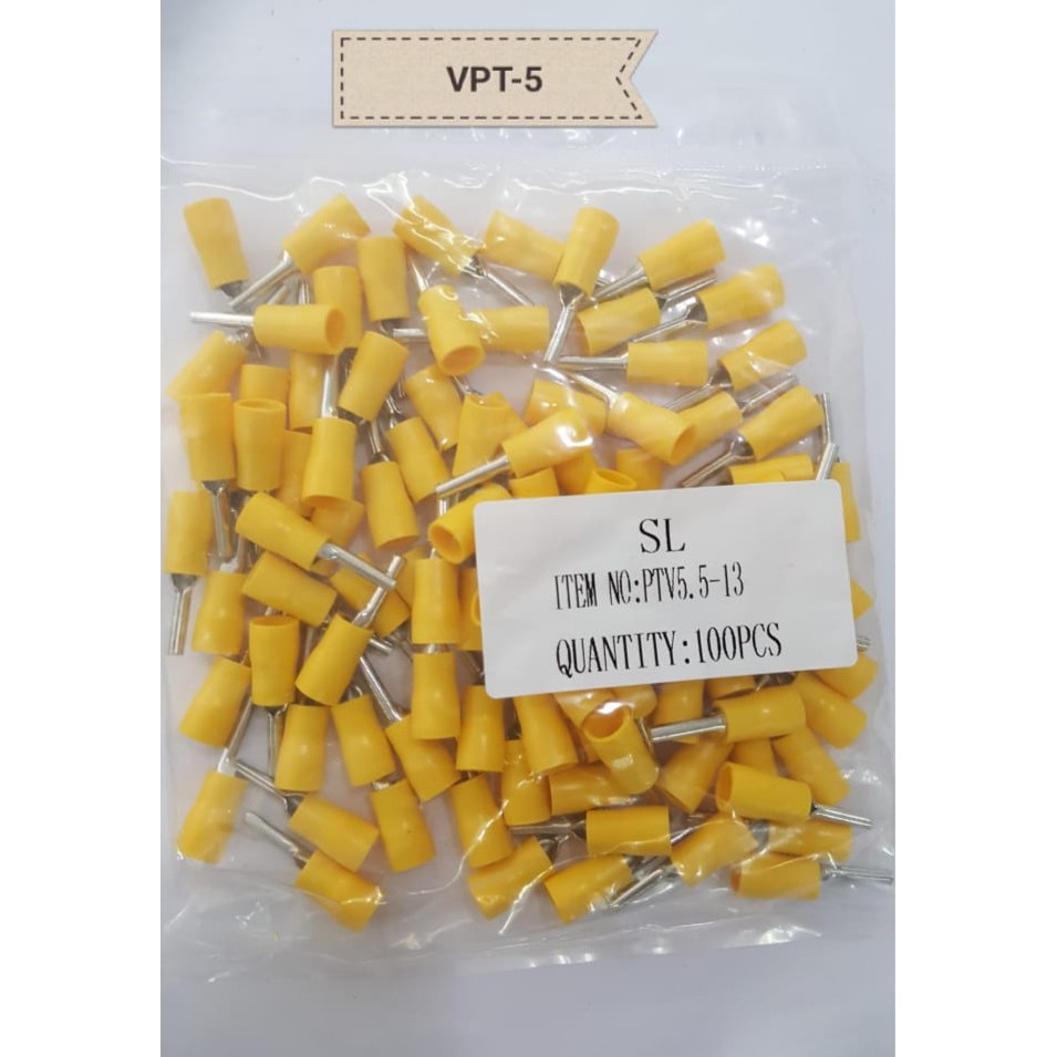 Skun Pin / Skun Tusuk 5.5-13 / Insulate Pin Terminal 4-6mm/Pin 4mm / VPT 5.5-13 / Skun Tusuk 4mm