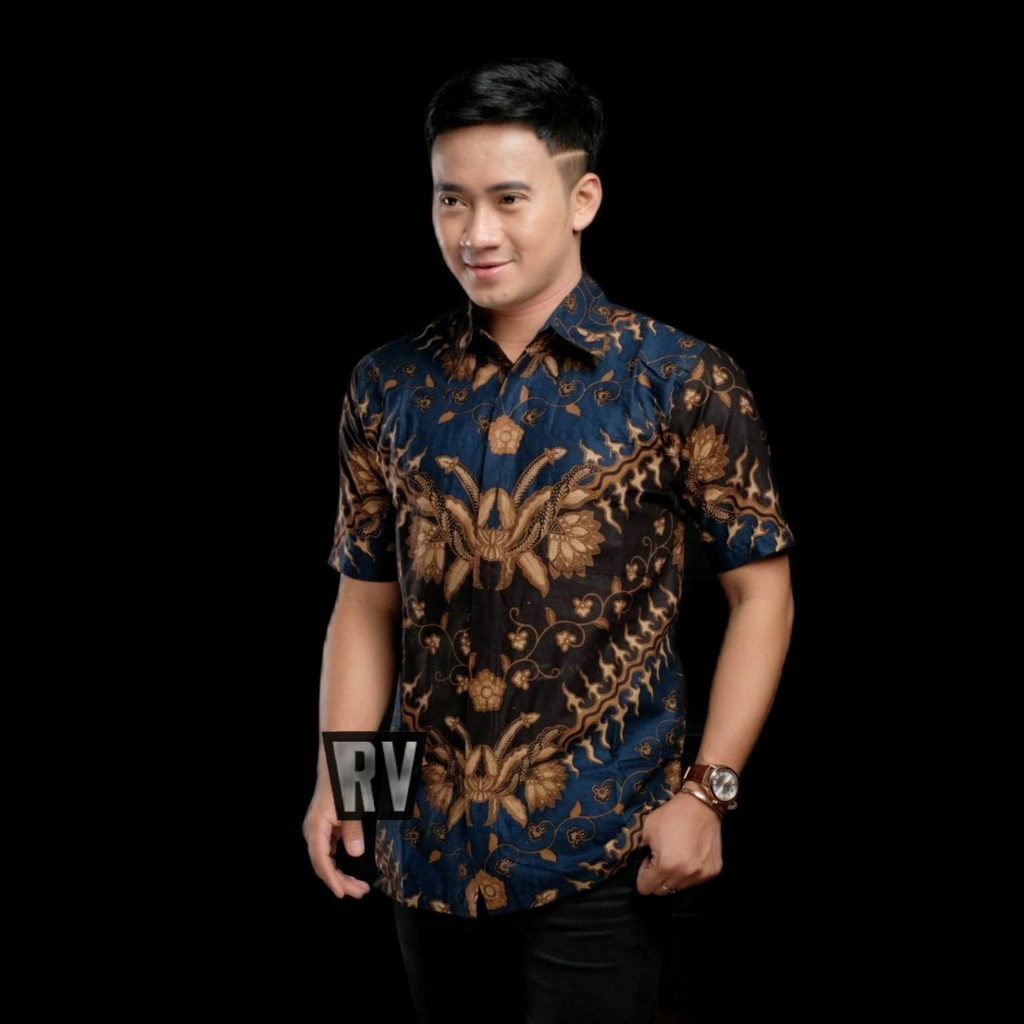 NEW ARRIVAL DISTRO BATIK PRIA BORDIR SOGAN HRB026 BATIKAF NOTOARTO BATIK IPNU-IPPNU HEM PRIA