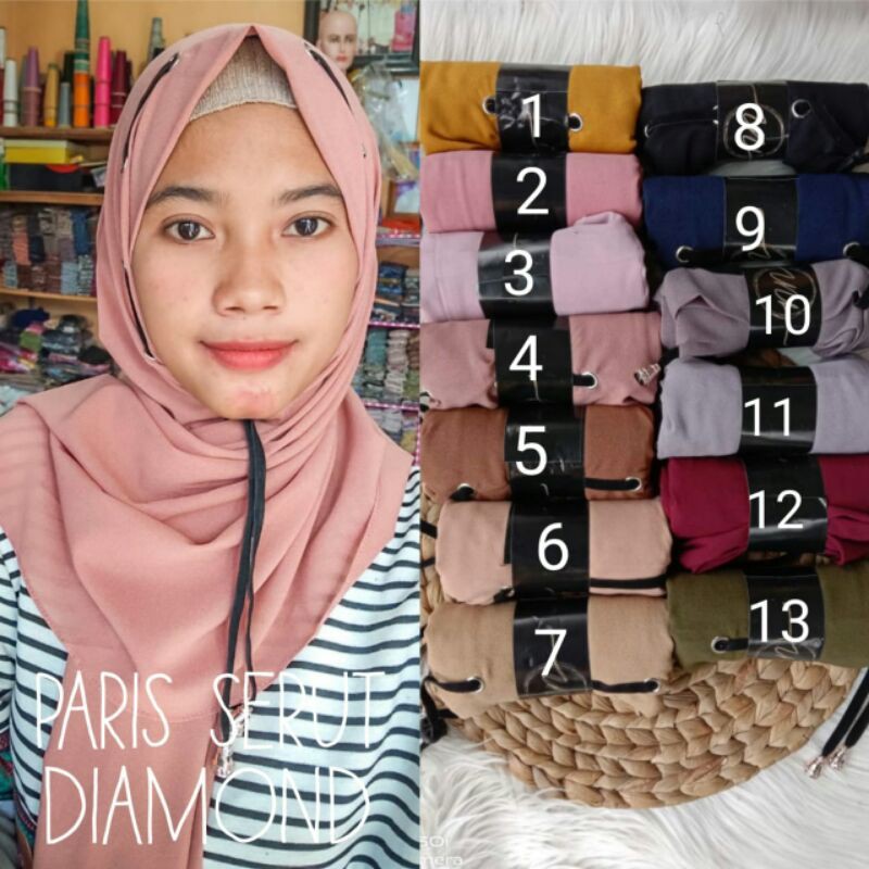 PASHMINA SERUT TALI/PASHMINA INSTAN/PASHMINA SERUT/PASHMINA MURAH/PASHMINA DIAMOND