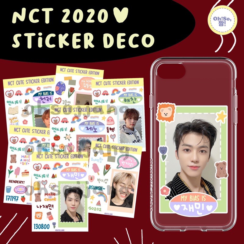 NCT CUTE STICKER DECO LUCU STIKER NCT127 NCTU WAYV