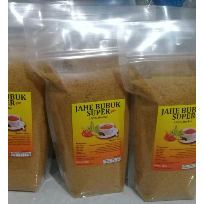 

Jahe Bubuk Super 100% hrb- seduh air hangat (mix: Jahe merah, emprit, sacang, habsaudah, aren, pasir