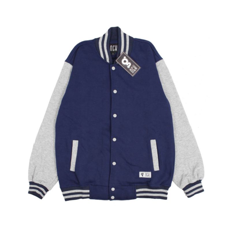 Jaket sweater Baseball Varsity Polos Pria dan wanita