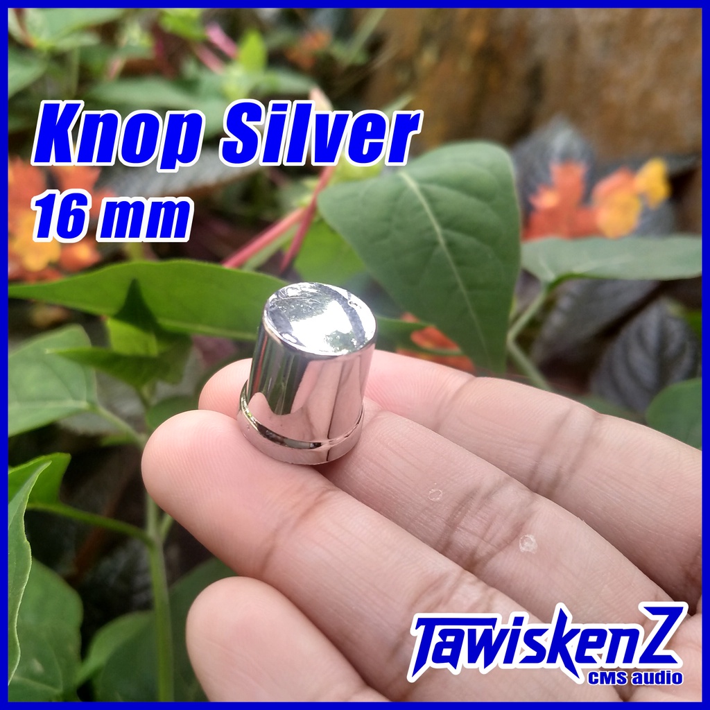 1PCS Knop Silver 16mm  Murah, Knop Potensio Bahan Plastik