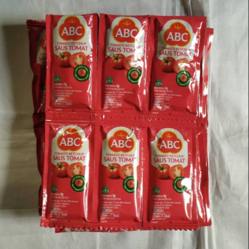 

SAUS ABC TOMAT/SAMBAL ASLI/SAMBAL BAWANG/EXTRA PEDAS ISI 42 SACHET